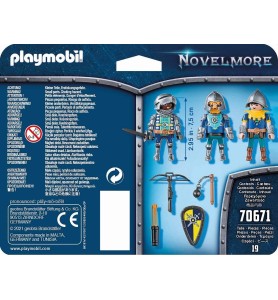 Playmobil Set De 3 Caballeros De Novelmore