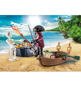 Playmobil Starter Pack Pirata Con Bote De Remos