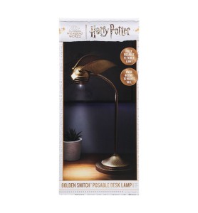 Lámpara De Ambiente Paladone Harry Potter Snitch Dorada Ajustable 36 Cm