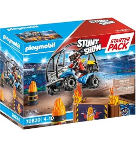 Playmobil Starter Pack Stuntshow Quad Con Rampa De Fuego