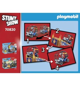 Playmobil Starter Pack Stuntshow Quad Con Rampa De Fuego