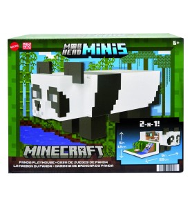 Figura Mattel Minecraft Mob Head Mini Panda Casa De Juegos