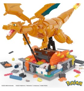 Figura Mattel Mega Construx Motion Pokémon Motion Charizard 1664 Pcs