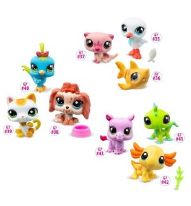 Mascotas Little Pet Shop Pack De 3 Mascotas -  1 Unidad Aleatoria