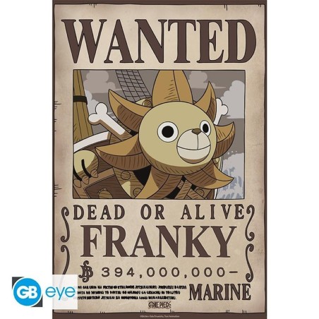 Póster Gb Eye Chibi One Piece Wanted Franky Wano