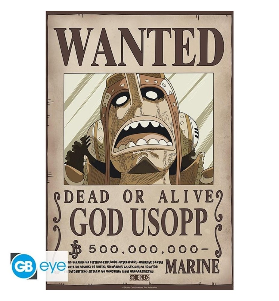 Póster Gb Eye Chibi One Piece Wanted Usopp Wano