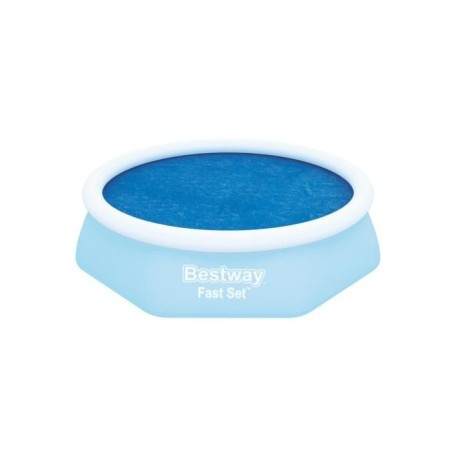 Bestway 58060 -  Cobertor Solar Azul Para Piscinas De 8' X 26" - 2.44m X 66 Cm