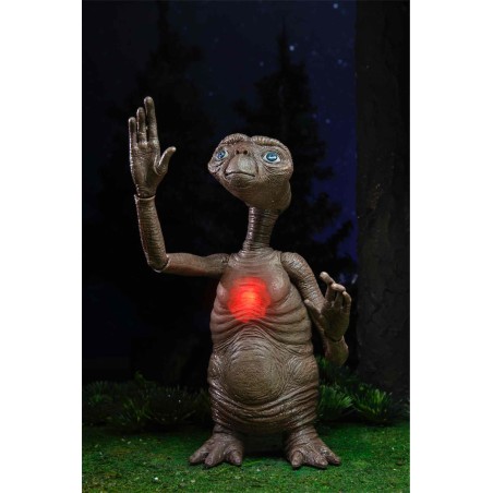 Figura Neca Ultimate Deluxe E.t. Con Pecho Led 40 Aniversario Et