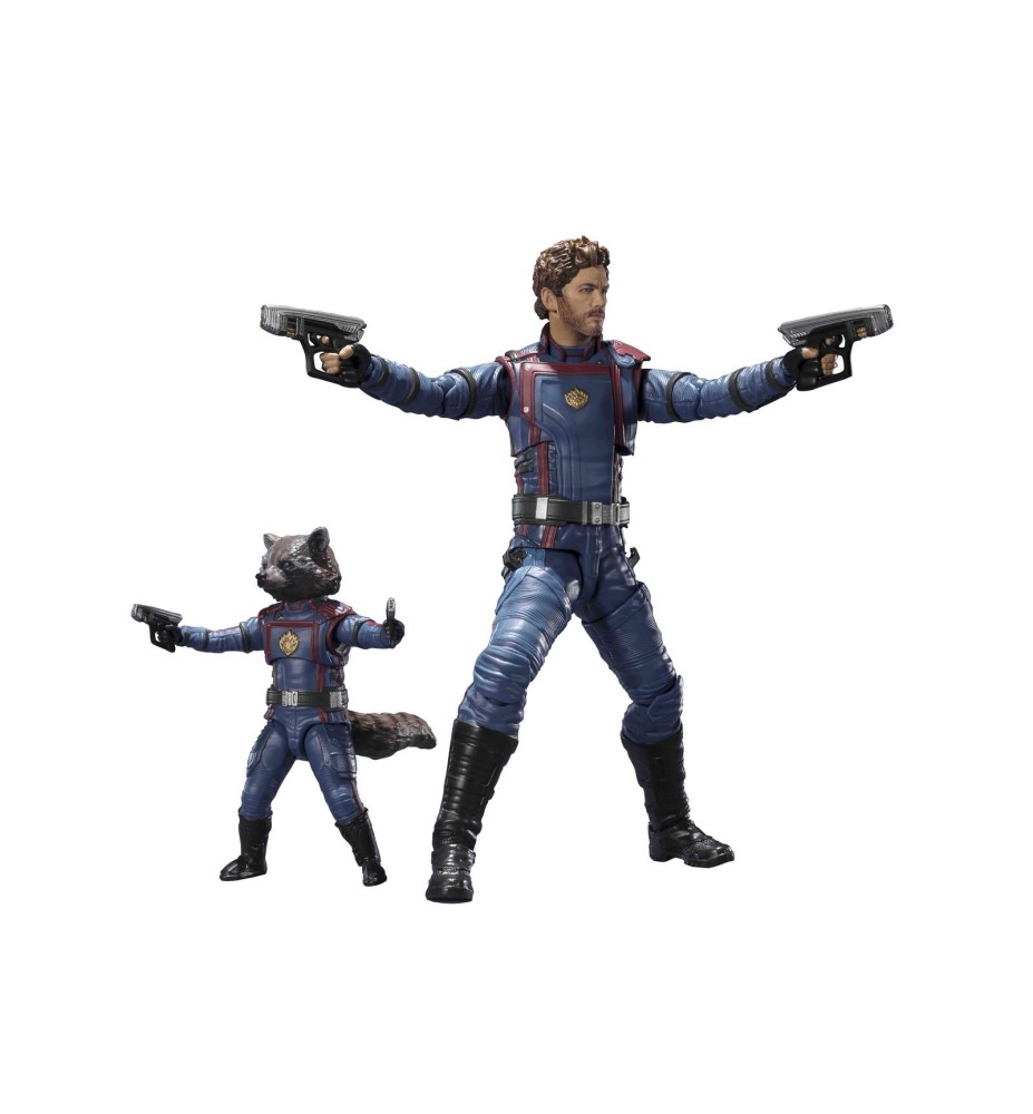 Figura Tamashii Nations Sh Figuarts Guardianes De La Galaxia Volumen 3 Star Lord & Rocket Raccoon 2