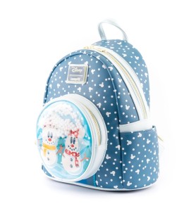 Mochila Loungefly Disney Minnie Y Mickey Muñecos De Nieve