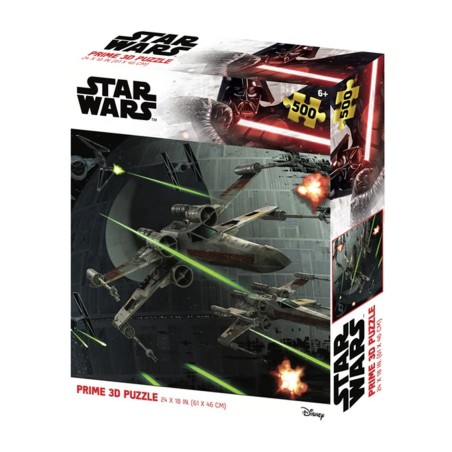 Puzle Lenticular Prime 3d Star Wars Batalla 500 Piezas