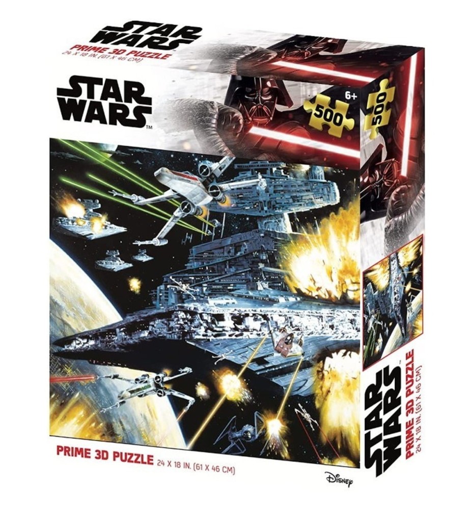 Puzle Lenticular Prime 3d Star Wars Destructor Estelar 500 Piezas