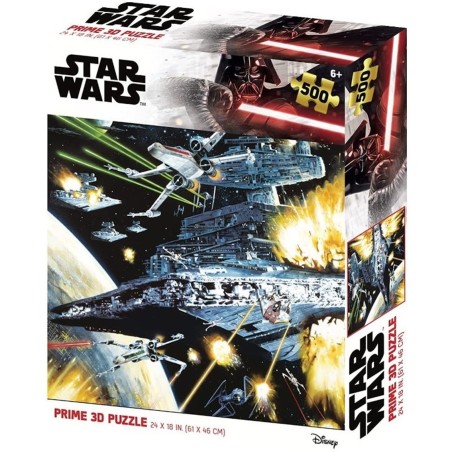 Puzle Lenticular Prime 3d Star Wars Destructor Estelar 500 Piezas