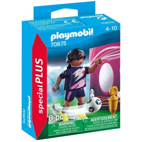 Playmobil Special Plus Futbolista Con Muro De Gol