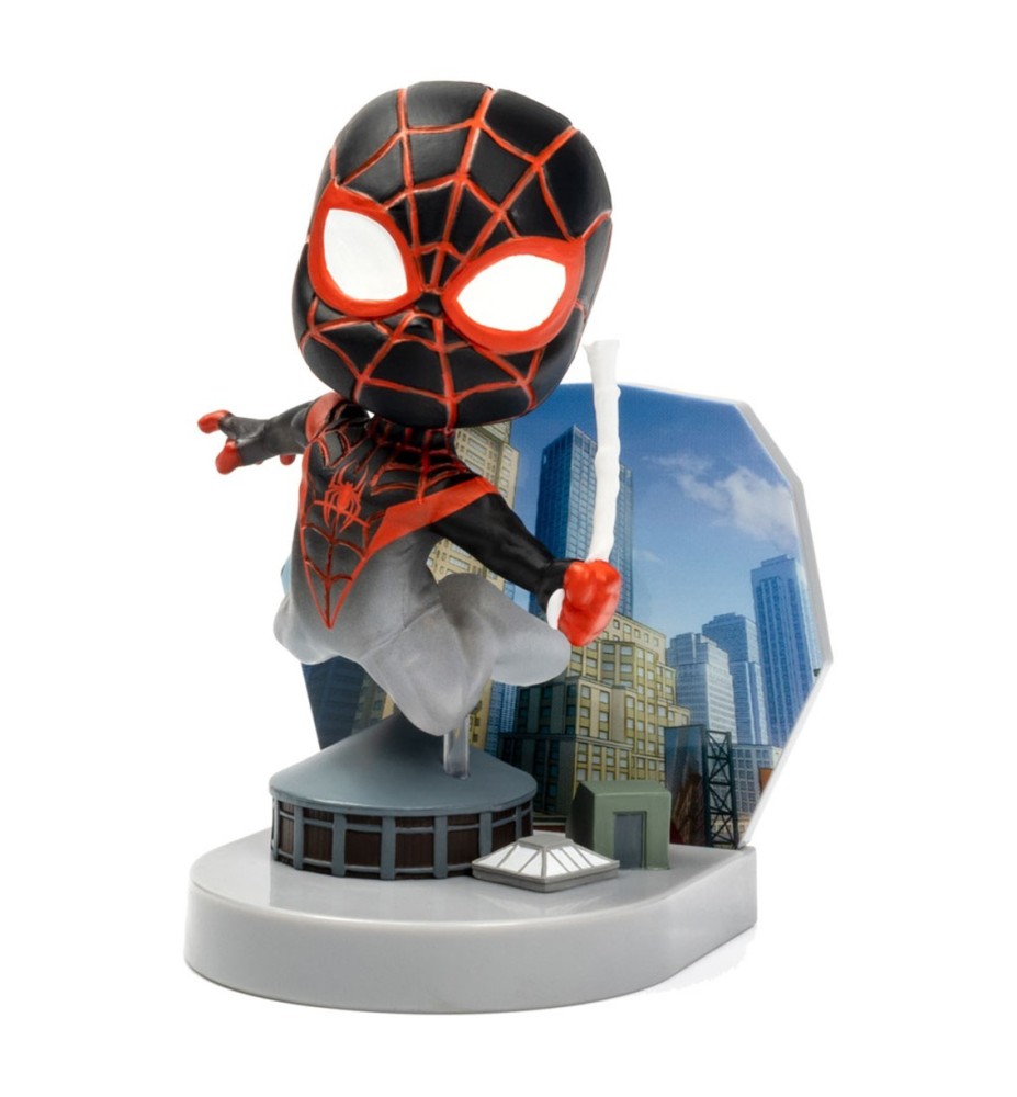 Figura Mini Diorama Superama The Loyal Subjects Spider Man (mini Morales) Con Efecto Camuflaje