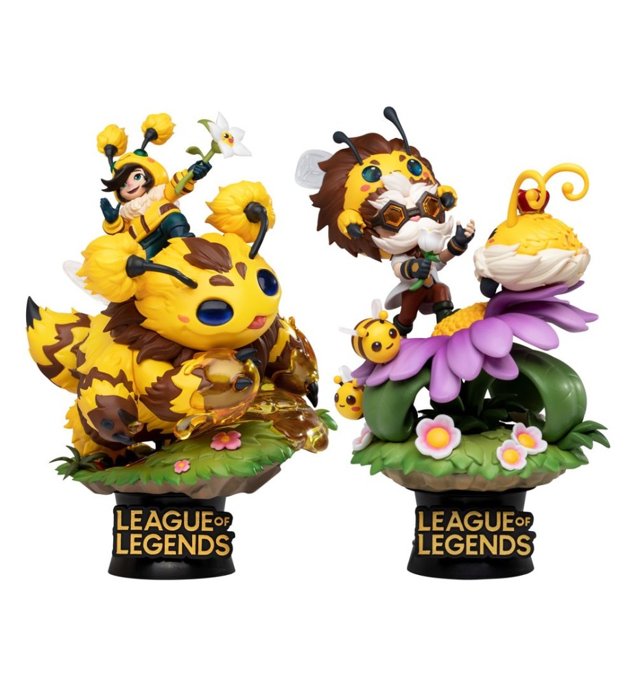 Set De 2 Figuras Beast Kingdom Dstage League Of Legends Nunu Beelump Y Heimerstinger