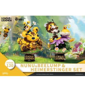 Set De 2 Figuras Beast Kingdom Dstage League Of Legends Nunu Beelump Y Heimerstinger