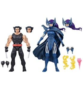 Set Figuras Hasbro Marvel Legends Series Wolverine & Lady Psylocke