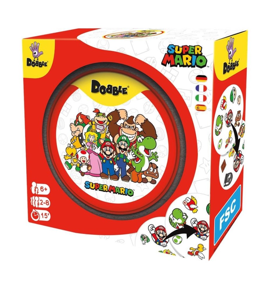 Juego De Mesa Dobble Super Mario Edad Recomendada 7 Años