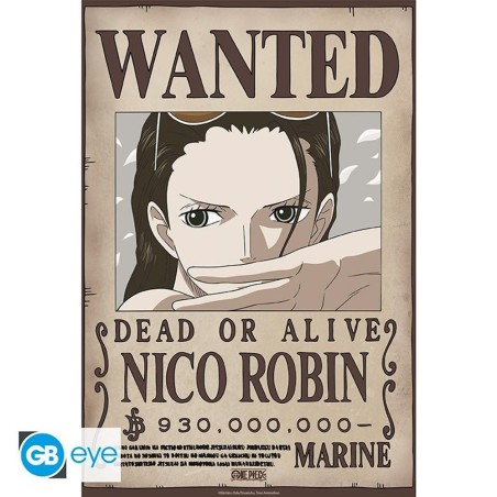 Póster Gb Eye Chibi One Piece Wanted Nico Robin Wano