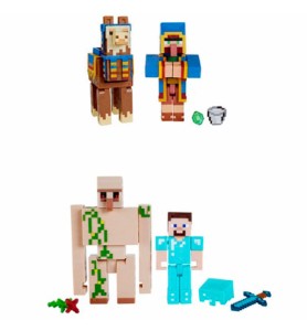 Pack 2 Figuras Mattel Minecraft Surtido Aleatorio