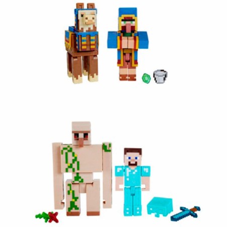 Pack 2 Figuras Mattel Minecraft Surtido Aleatorio