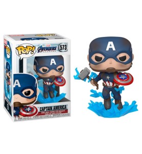 Funko Pop Marvel Los Vengadores Endgame Capitan America Con Escudo Roto & Mjolnir 45137